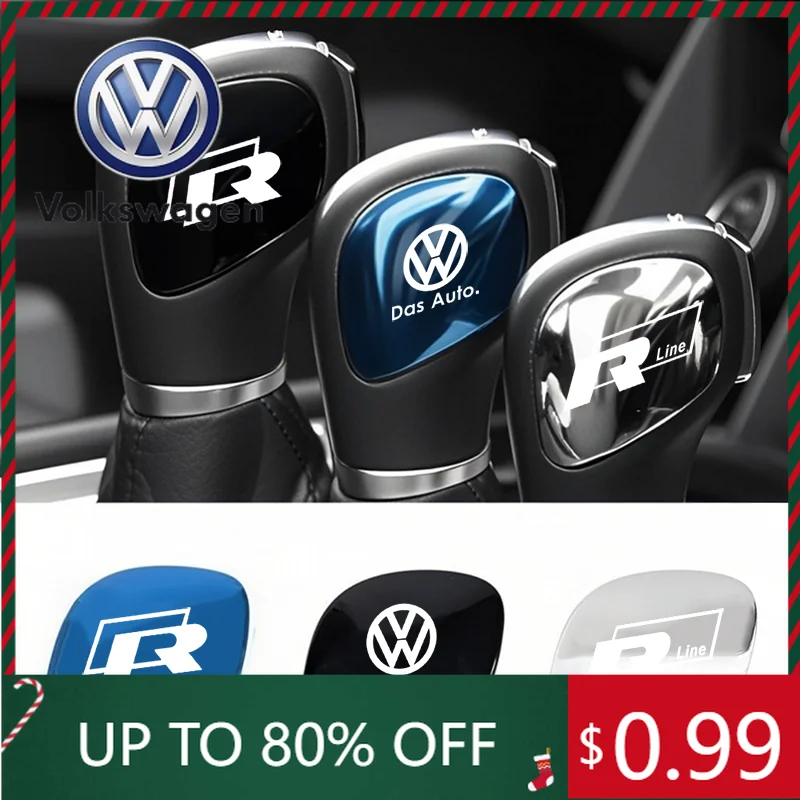 

Interior Stickers Car Gearbox Control Gear Lever Stickers Shift Stick Handle Accessories For VW GTI Golf 5 7 Passat B5 B6 Polo S