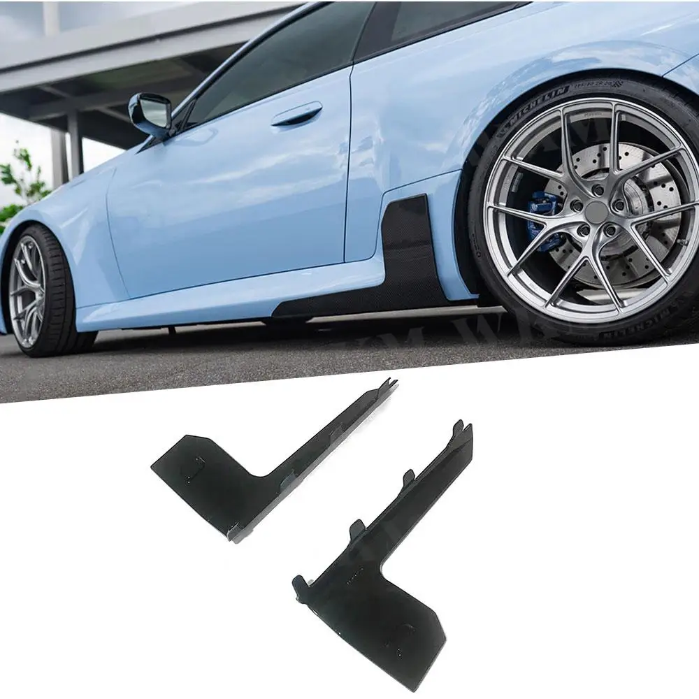 

for BMW 2 Series M2 G87 2Door 2023+ ABS Gloss Black Side Bumper Flaps Apron Spoiler Carbon Look Side Skirt Bumper Canard Protect