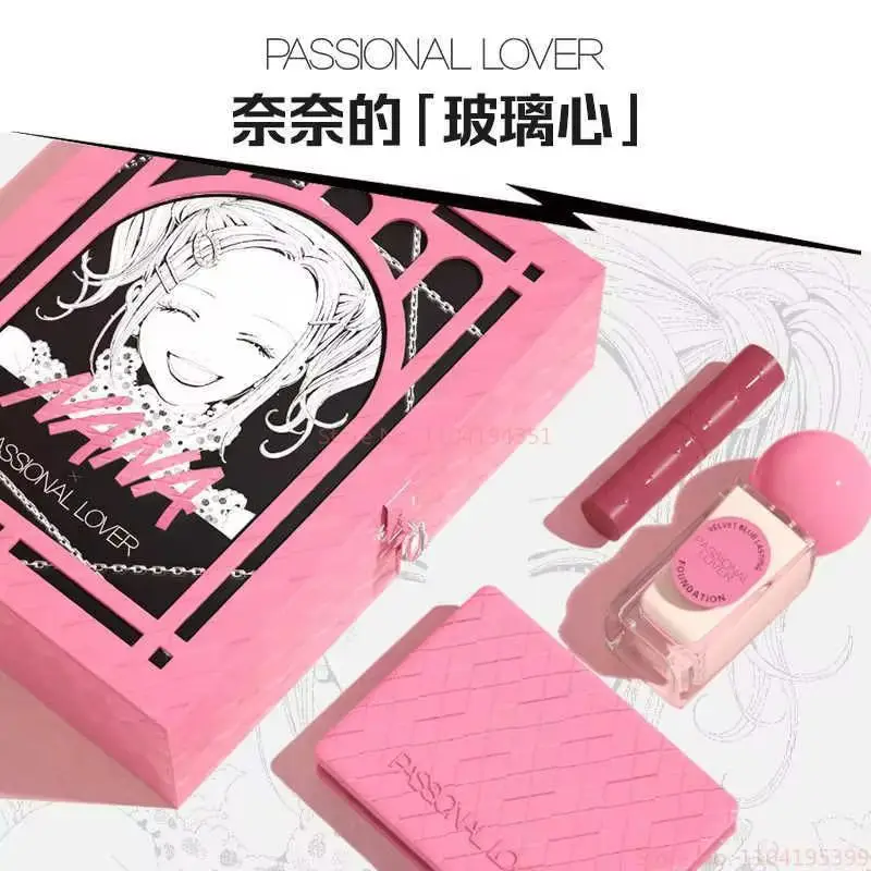 En StockAnime Nana nom commun maquillage boîte-cadeau fille chaude rouge à lèvres fond de teint fard à paupières Palette ensemble Sexy longue durée cosmétique cadeau