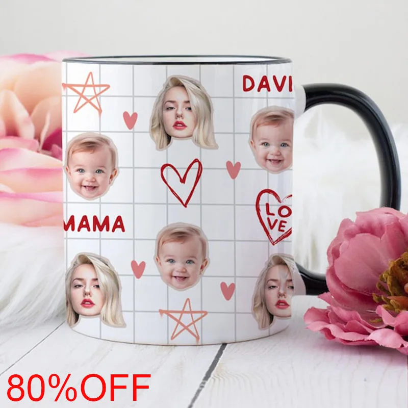 

Custom Kids Photo Mug Baby Face Coffee Mug Your Dogs Face Mug Personalized Baby Face Photo Mug Mother's Day Gift Father's Day