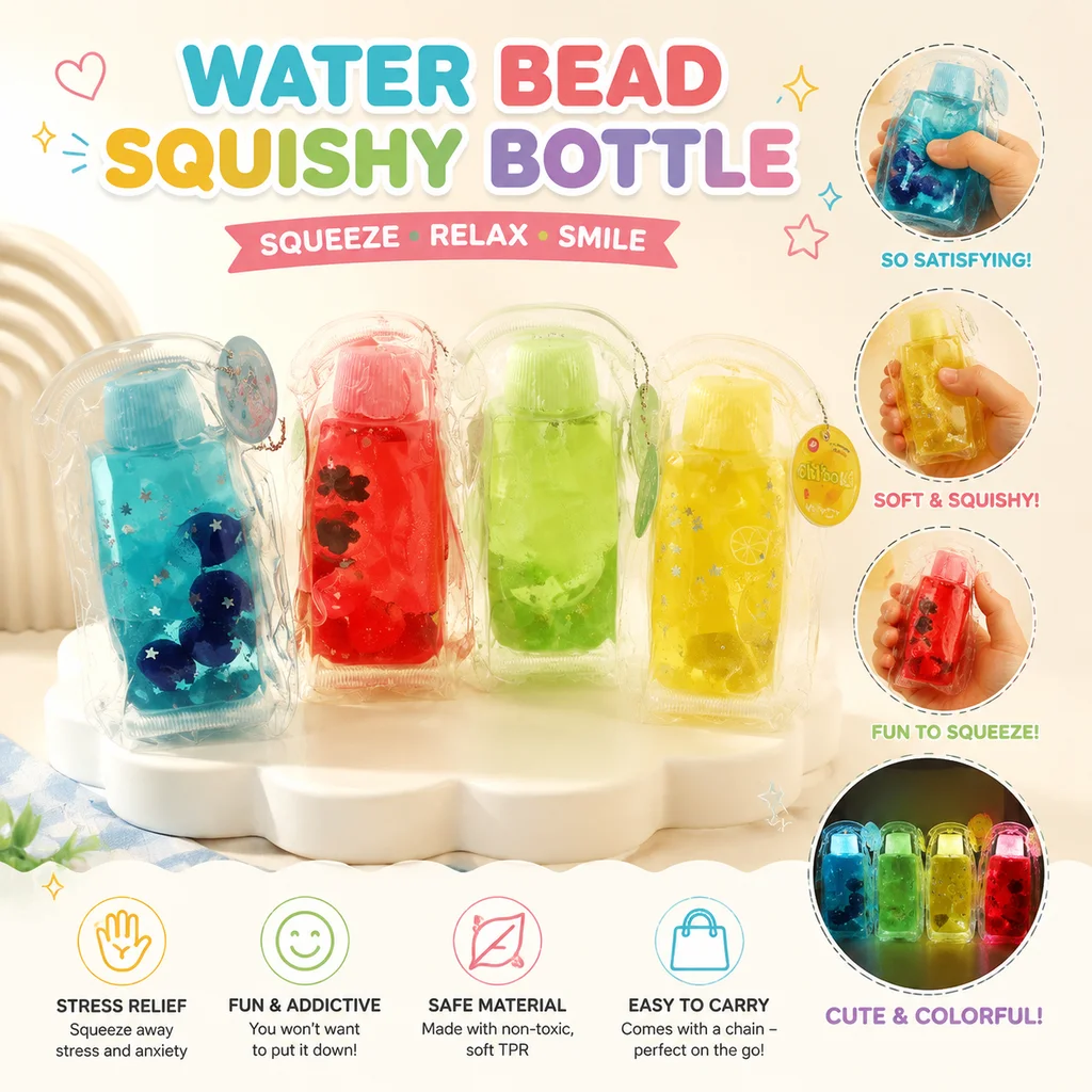 Fruit Filled Toothpaste Squishy Toy with Maltose Texture Slow Rebound Stress Relief Anti-Anxiety Fidget Sensory Gift for All Age