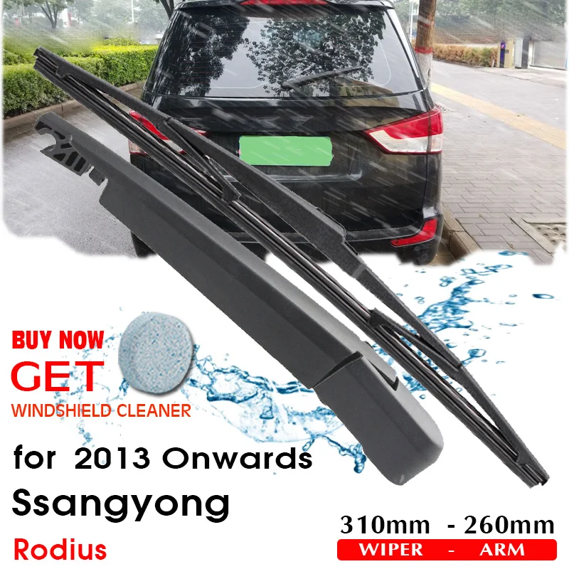 

BROSHOO Car Rear Wiper Blades Back Windscreen Wiper Arm For Ssangyong Rodius Hatchback (2013-) 310mm,Windshield Auto Styling