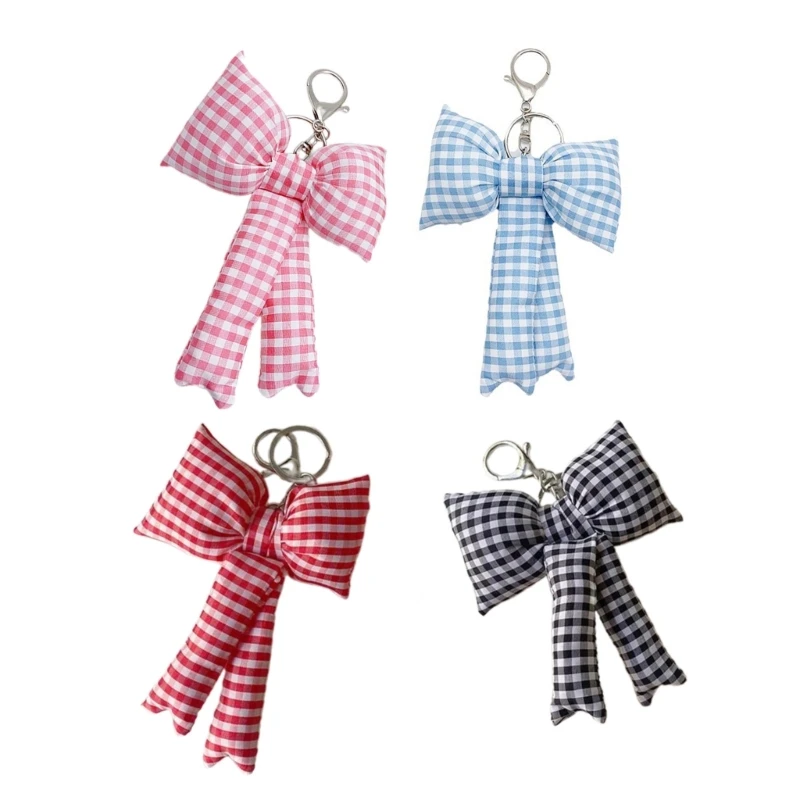 Practical Bowknot Pendant Keyring Charm Bag Accessory for Daily Life