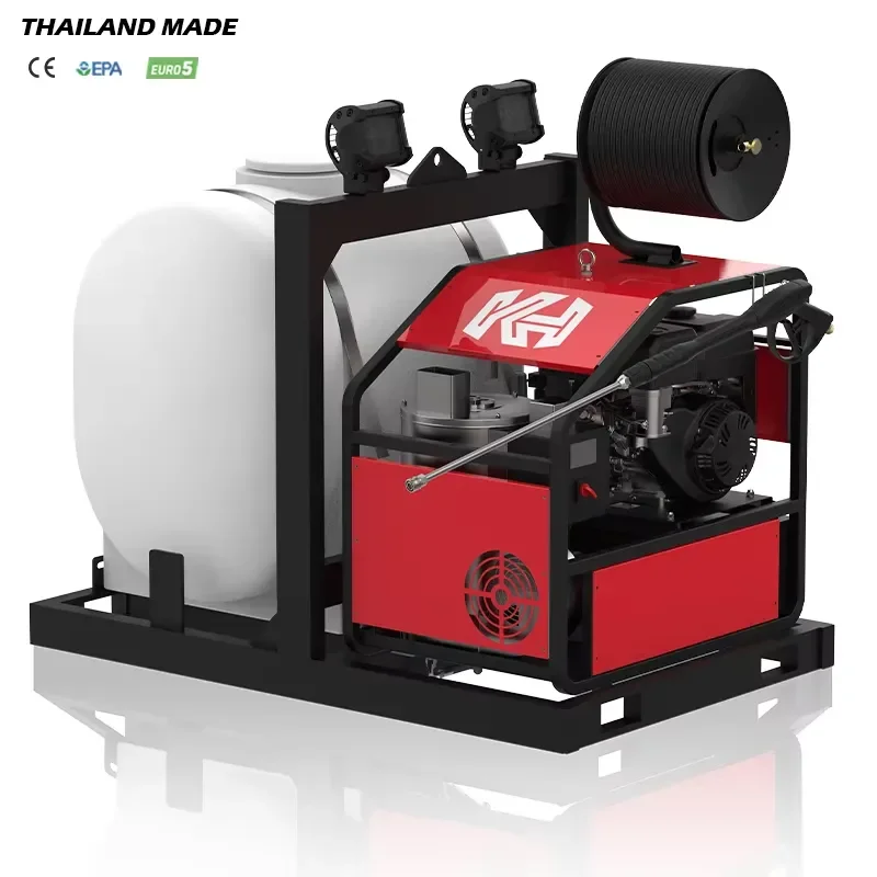 Kuhong New 250bar 3600psi Heavy Diesel Hot Water Pressure Washer 7.5HP 4 G.p.m. Flow Rate Industrial Use