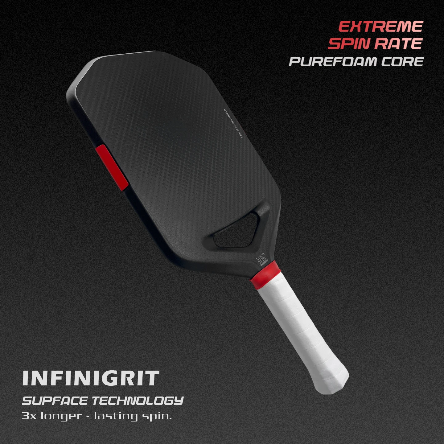 

Aerodynamic Edgeless Elongated 3K Carbon Fiber Grid Pattern Pickleball Paddle 16mm EPP Full Foam Core MOI Weight Gen5 Paddle