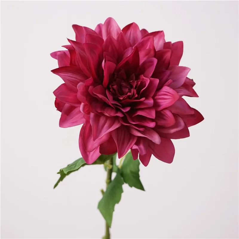 Fleurs artificielles Dahlia au toucher réel, 4 pièces/lot, décoration de mariage, Bouquet de mariée, ornements de salle de maison, fête florale