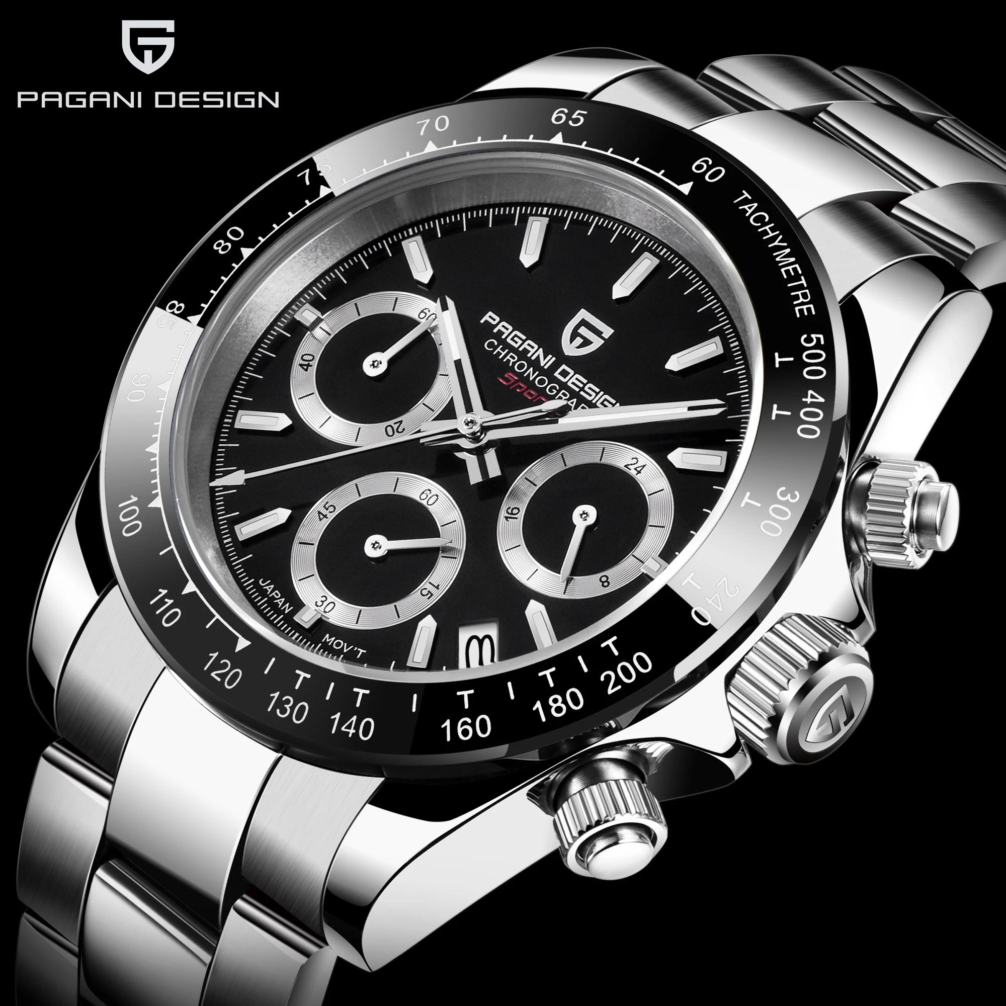 PAGANI DESIGN 2023 New Top Brand Men\'s Quartz Wristwatch Watches Men\'s Stainless Steel Waterproof Chronograph Reloj Hombre