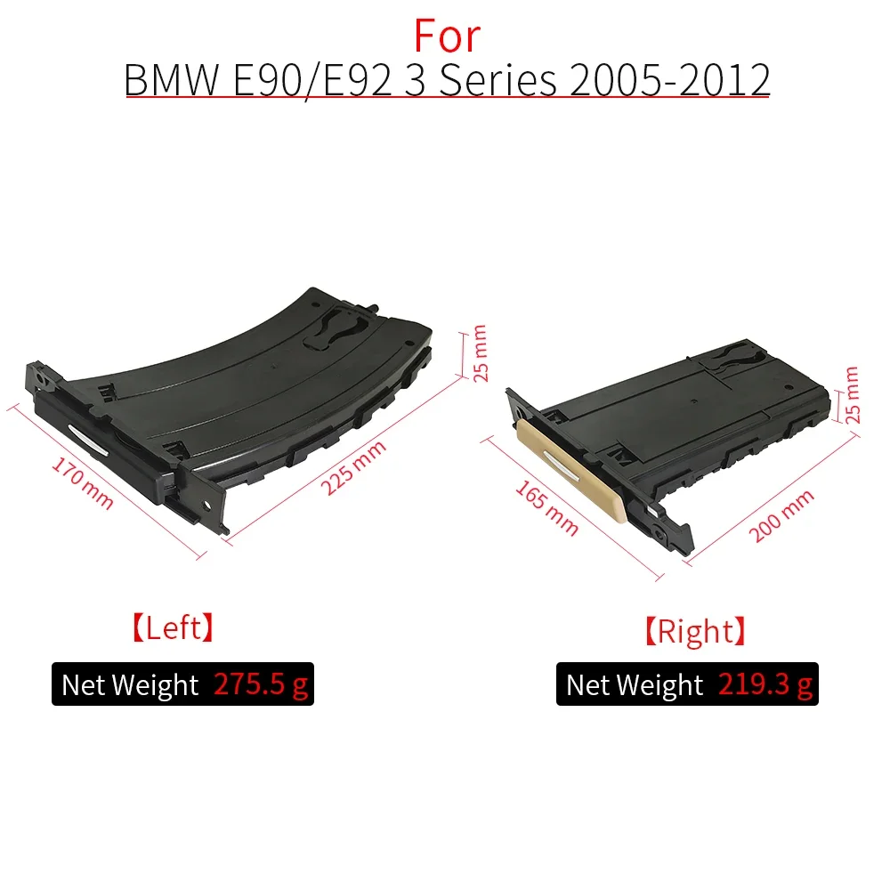 LHD Car Centre Console Insert Cup Holder Replacement Accessory For BMW 3 Series E90 E91 E92 E93  320 325 330 335 2005-2012