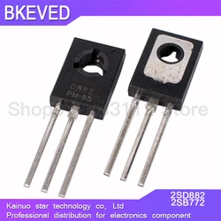 TO126 IC, 2SD882, 2SB772 TO-126, 10PCs D882 + 10PCs B772, 20PCs, 신제품 및 정품