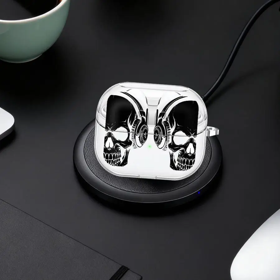 Simple Skeleton Case For Samsung Galaxy Buds 4Pro 2Pro 2 3 FE 4 Pro Live 3Pro Clear Earphone Cases Cover With Hook