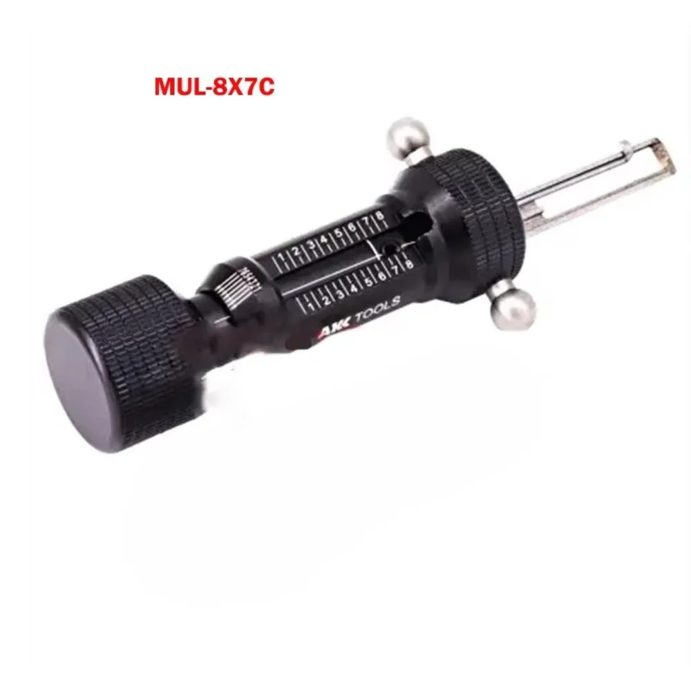 AKK Tools MUL 8X7 C for  Cres-cent Key Tool Suitable for 8-Bead 7-Bead Cres-cent Spoon Insertion Core Locks Locksmith Tools