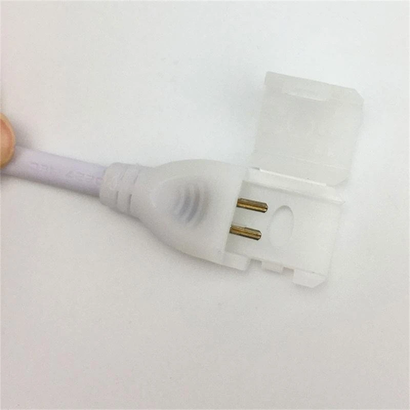 2pin Led Strips Light Fix Clips Connector 220V LED Strips Plug 10mm Width Enduring
