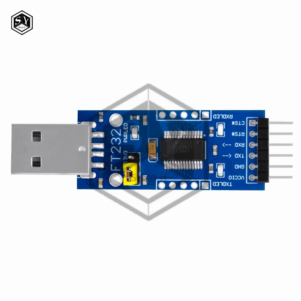 FT232 وحدة المنفذ التسلسلي للعزل الكهروضوئي USB 3.3 فولت 5.5 فولت إلى محول TTL عزل FT232RL FTDI لاردوينو