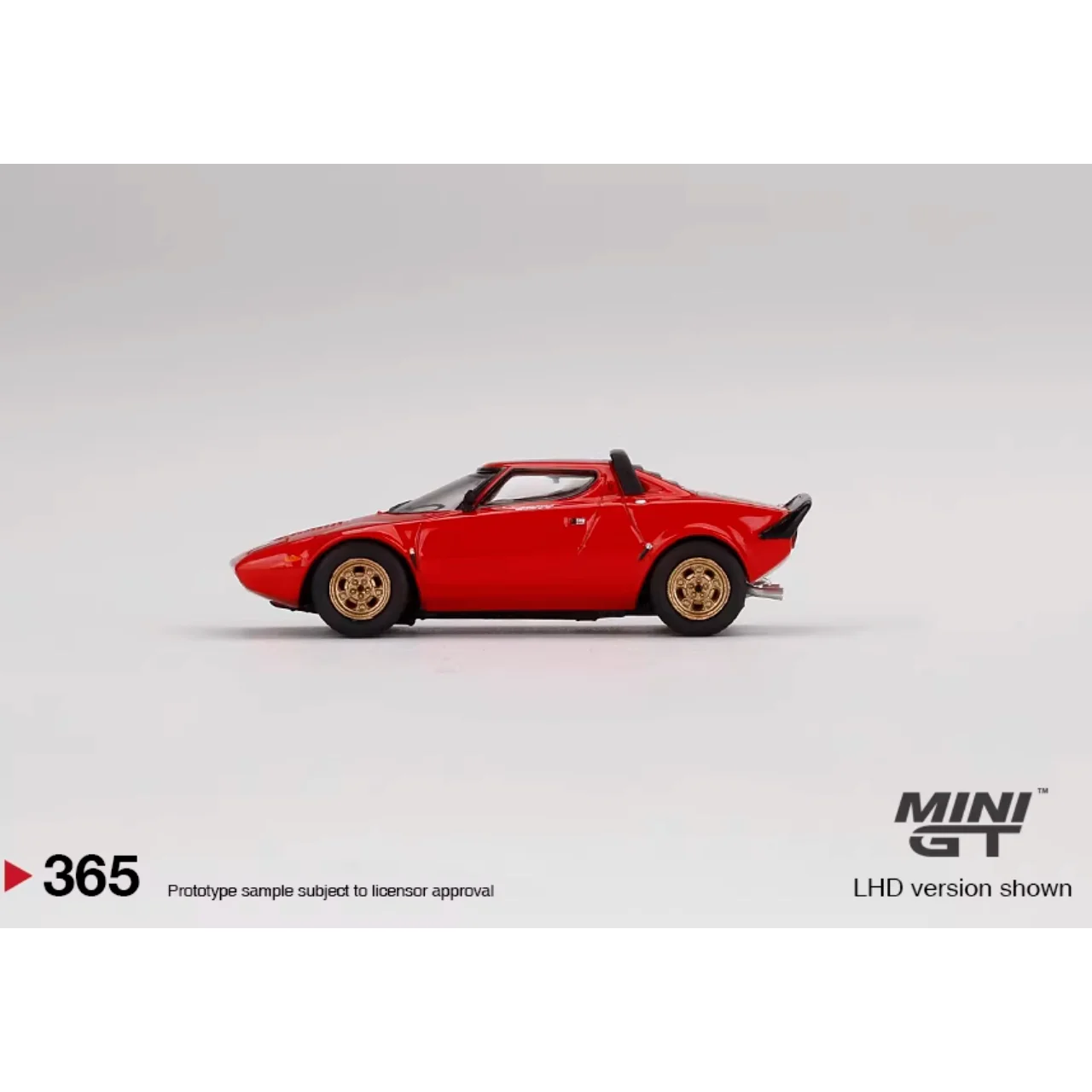 Diecast MINI GT 1:64 Scale Lancia Stratos HF Stradale Rosso Alloy Car Model
