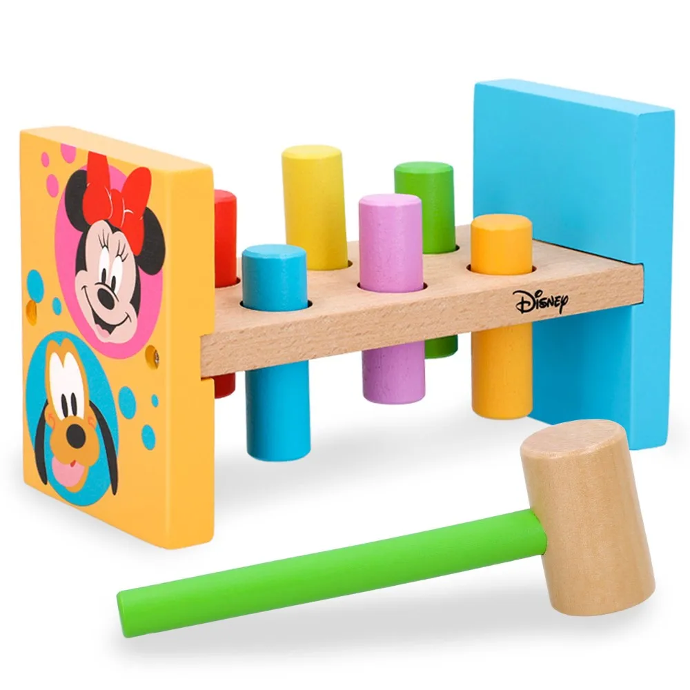 Wooden hammer and blocks set WOOMAX Disney