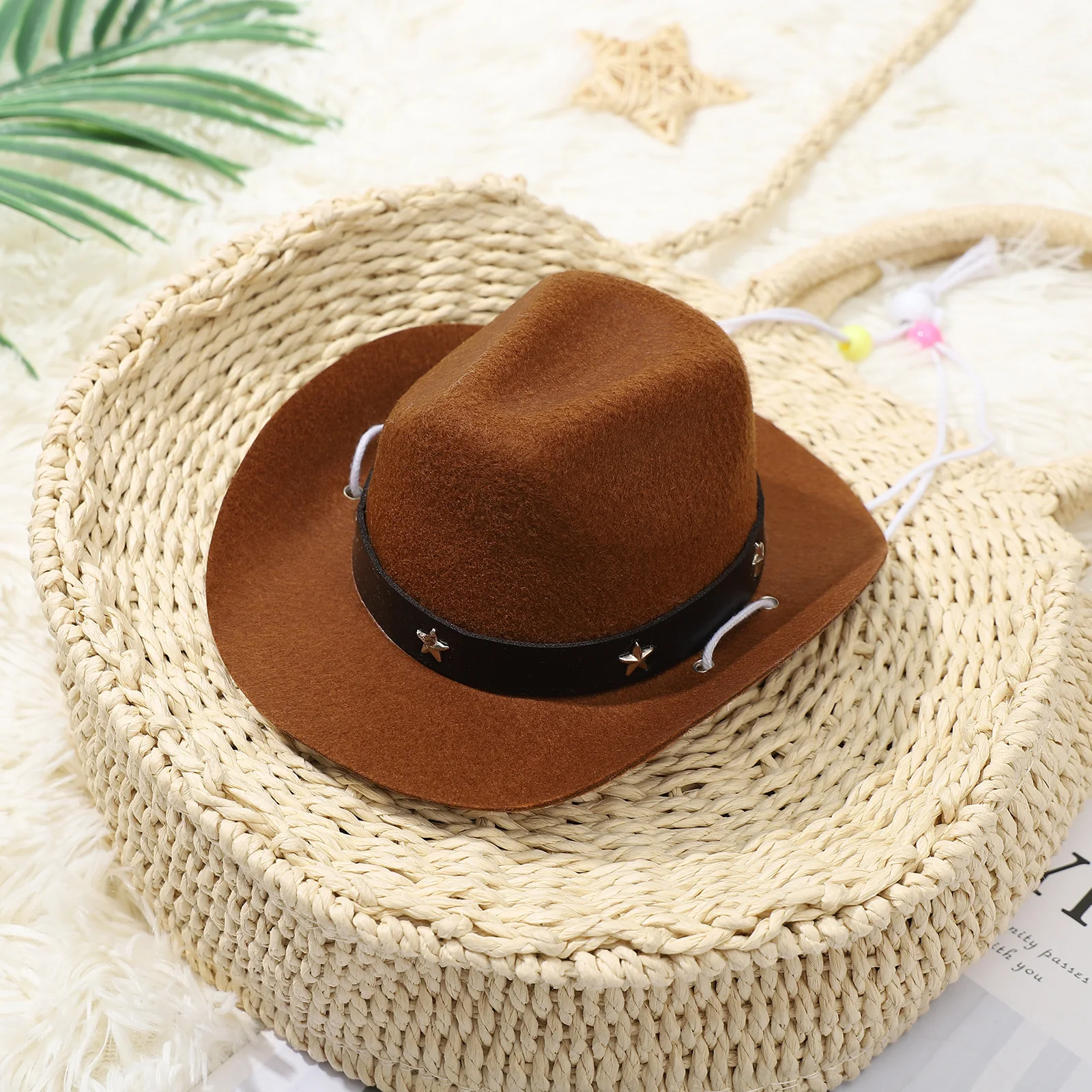 

Pet Party Hat 1 Piece Adorable Look Comfortable Fabric Perfect for Holiday Gathering Costume Event Pet Photography Accessory