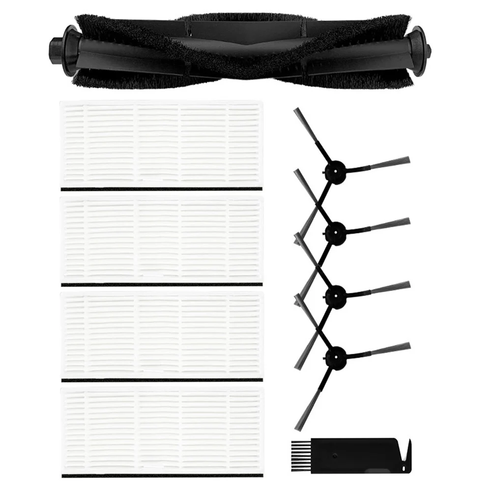 Premium Matched Accessories For For Ultenic D6s Robotic Vacuum Cleaner with Balanced Brush Stiffness and Coverage