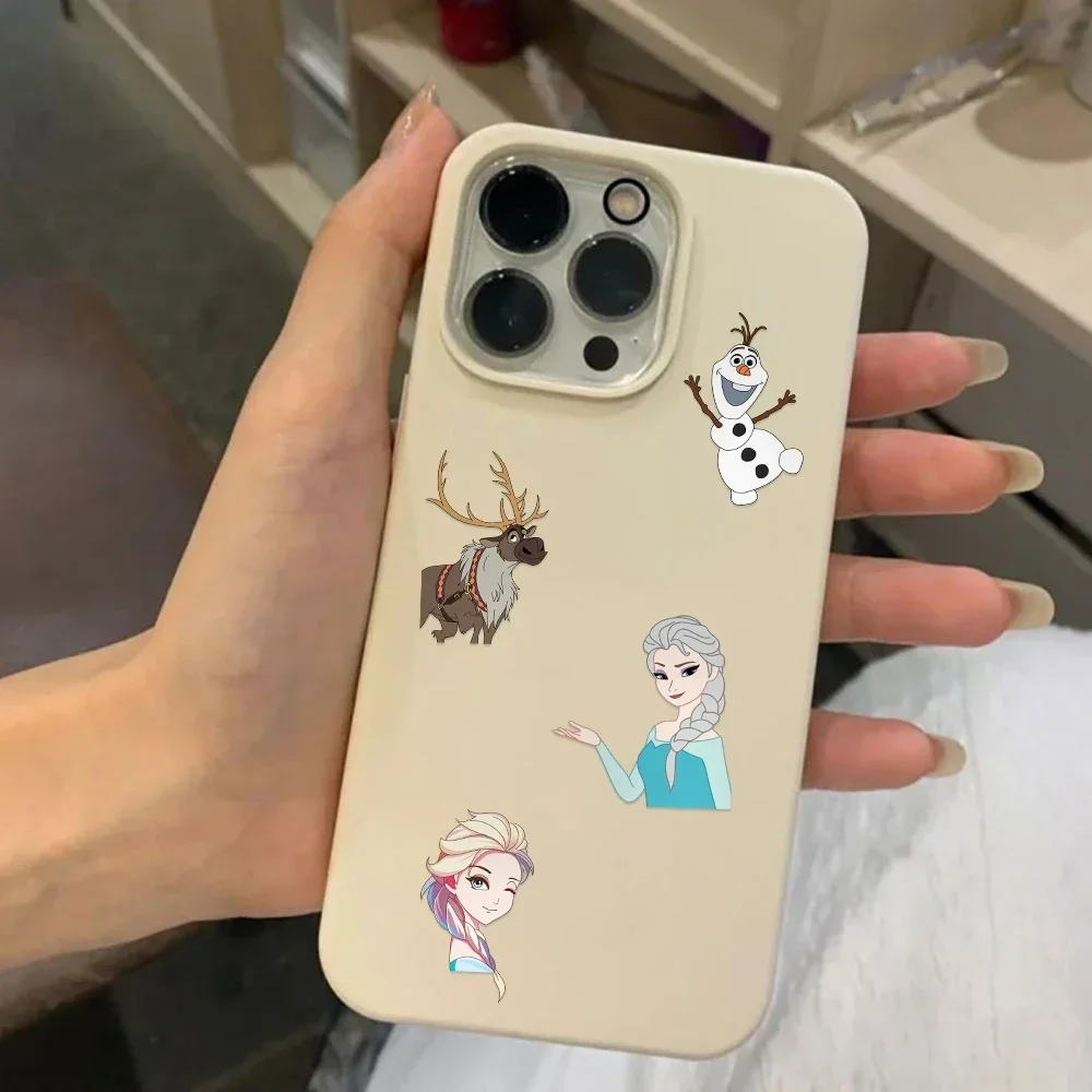 8/16 ورقة Kawaii ديزني الأميرة لغز ملصقات مضحك تجميع بانوراما الشارات للدراجات النارية كأس الهاتف سكيت الاطفال لعبة هدية #5