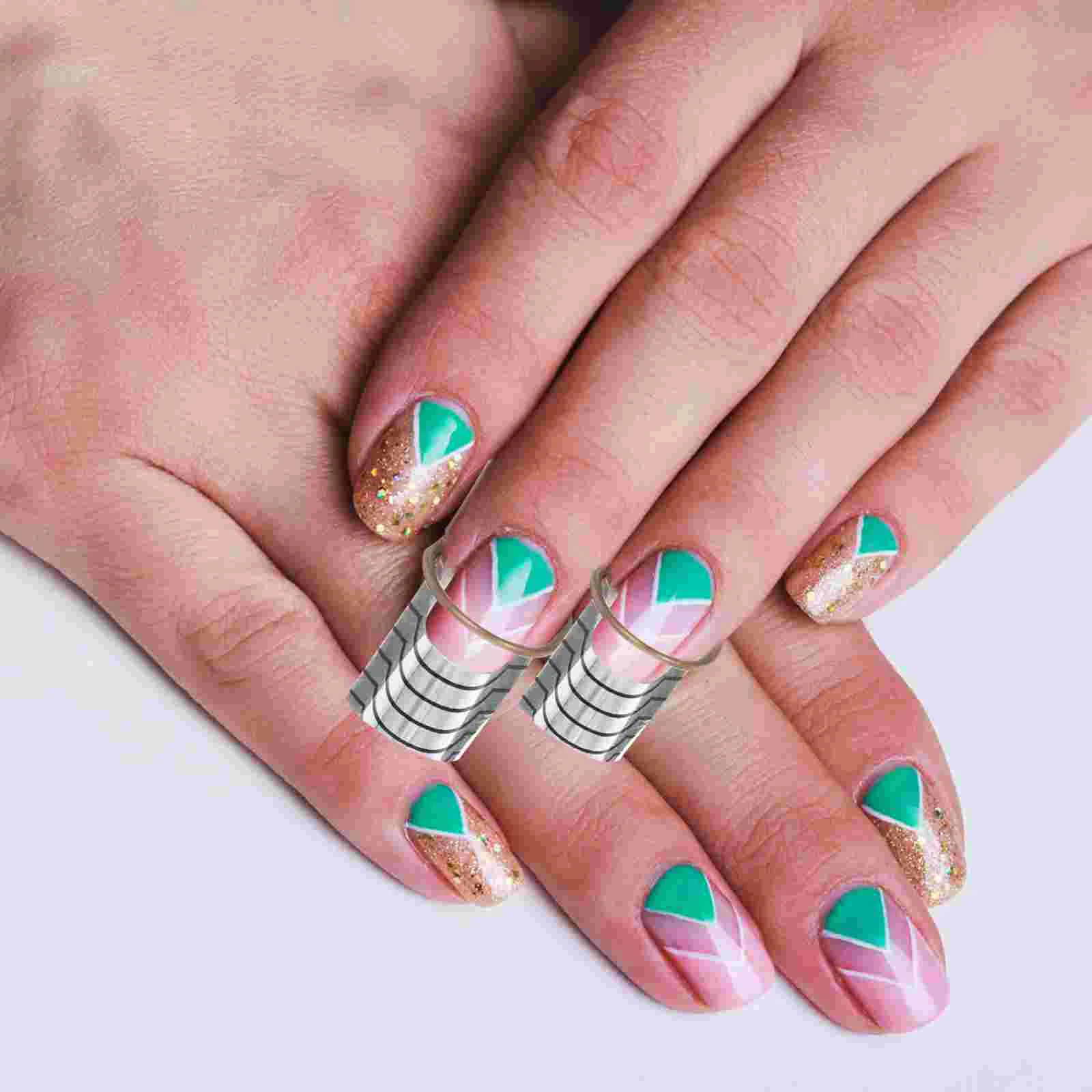 5 Pcs Manicure Nails for Tech Supplies Polish Acrylic Materials Stickers Fingernail Forms Care Tools Foil Treatment