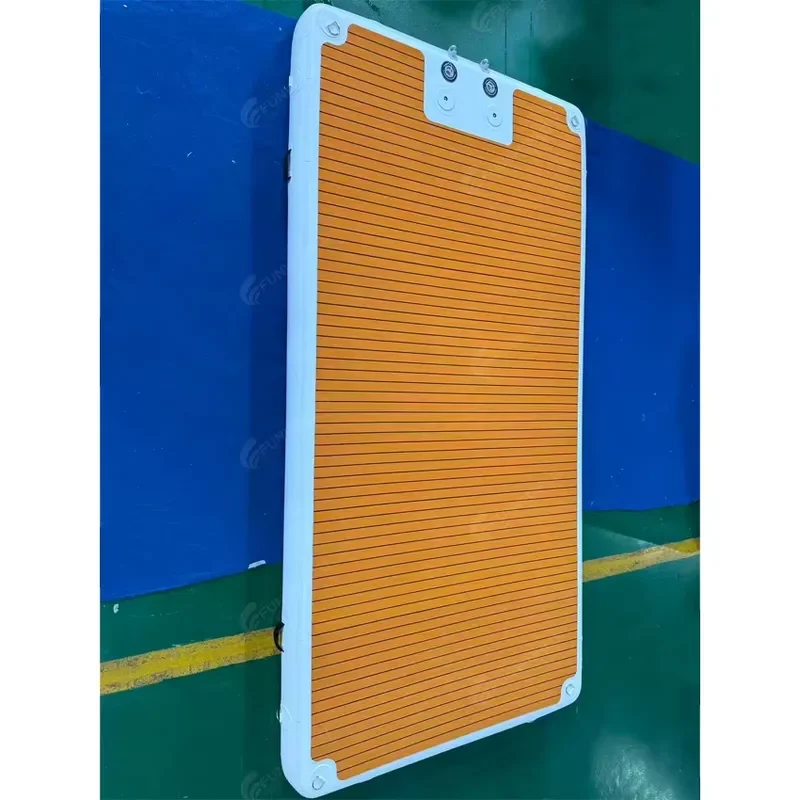 Durable Inflatable Floating Dock Design Portable Fishing Dock Anti-uv Water Island Platform for Lake Sea Fishing