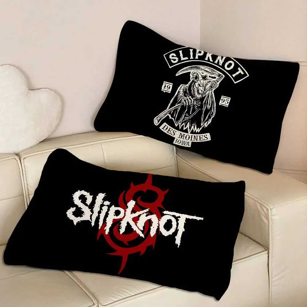 S-Slipknots Heavy Metal Band Quick-Drying Polyester Pillowcase, Non-Slip, With a Secure Design New Style Anti-Scalp Oil Tie.