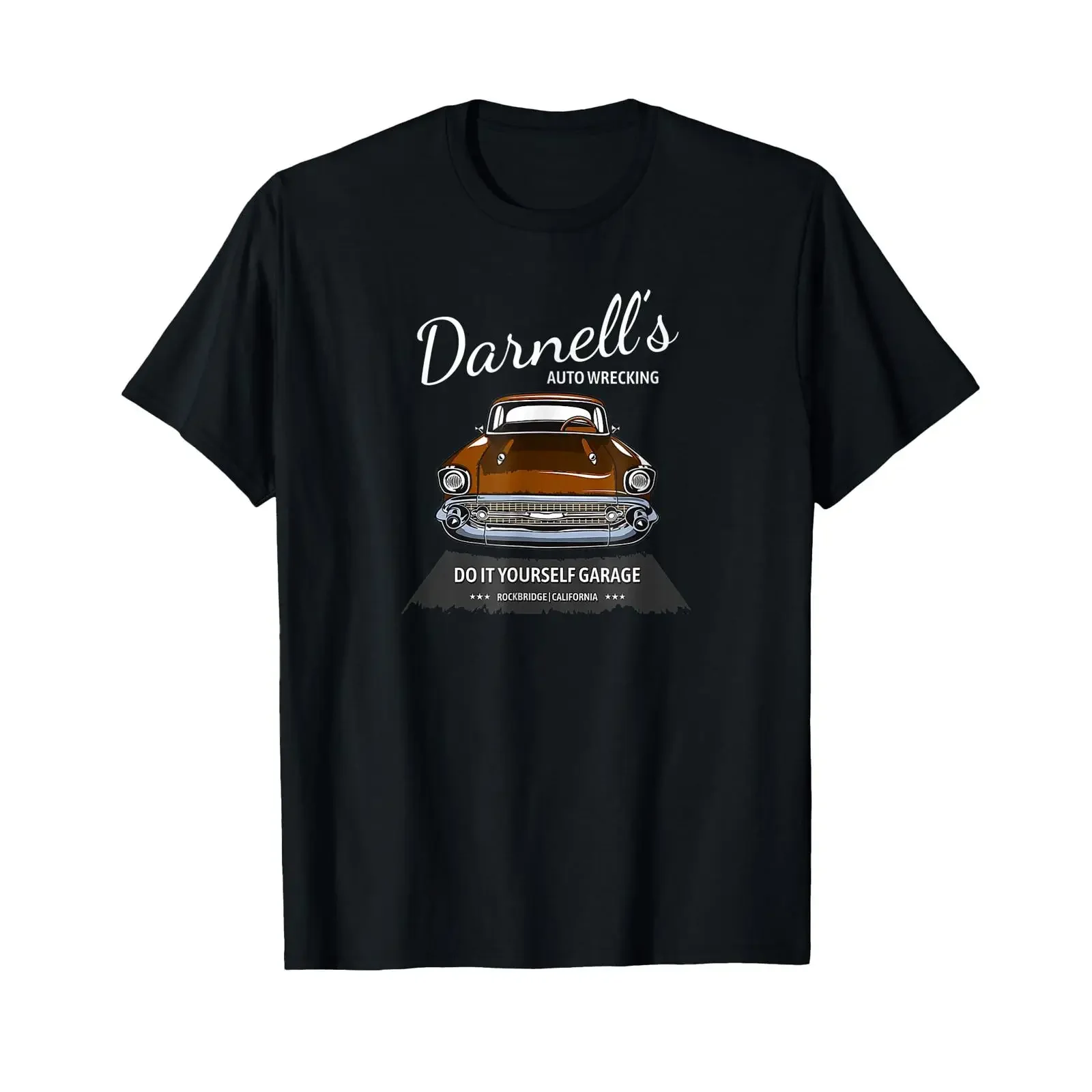 Vintage Darnell s Auto Wrecking T Shirt vintage Washed graphic streetwear Stretched Stylish Versatile Casual Soft fashion