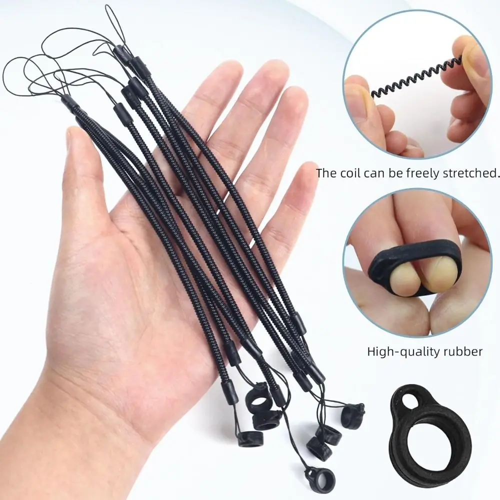 5pcs Professional Retractable Pen Lanyard 40cm Length Elastic Stylus Tethers Anti-lost Pen Holder Office