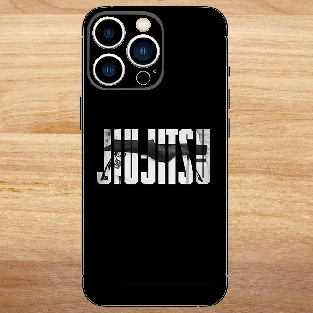 BJJ Brazilian Jiu Jitsu Phone Case For iPhone15,14,13,12,11,Pro,Max,Plus,Mini,X,XS,XR,8,7,6,S,Plus,SE Soft Black Case