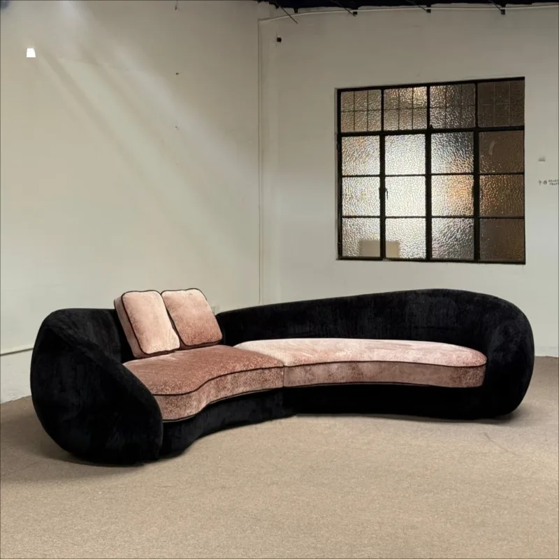 Nordic vintage vintage coin-style curved design with irregular sofas