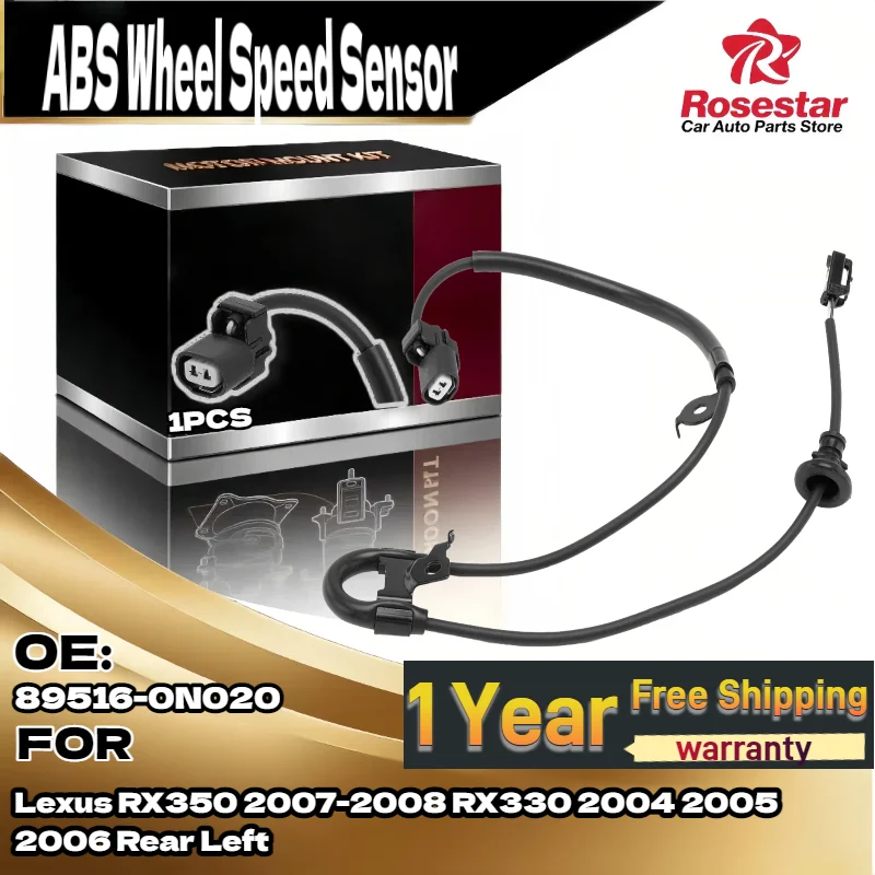 

Car Rear Left ABS Wheel Speed Sensor 89516-0N020 for Lexus RX350 2007-2008 RX330 2004-2006