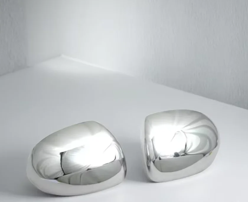 Chrome Rear View Mirror Cover Caps For Jeep Compass 2008-2016 Side Mirror Shell Protector Trim Left & Right Pair