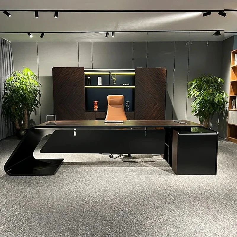 Simple modern high-end fashion desk manager desk office atmosphere single desk
