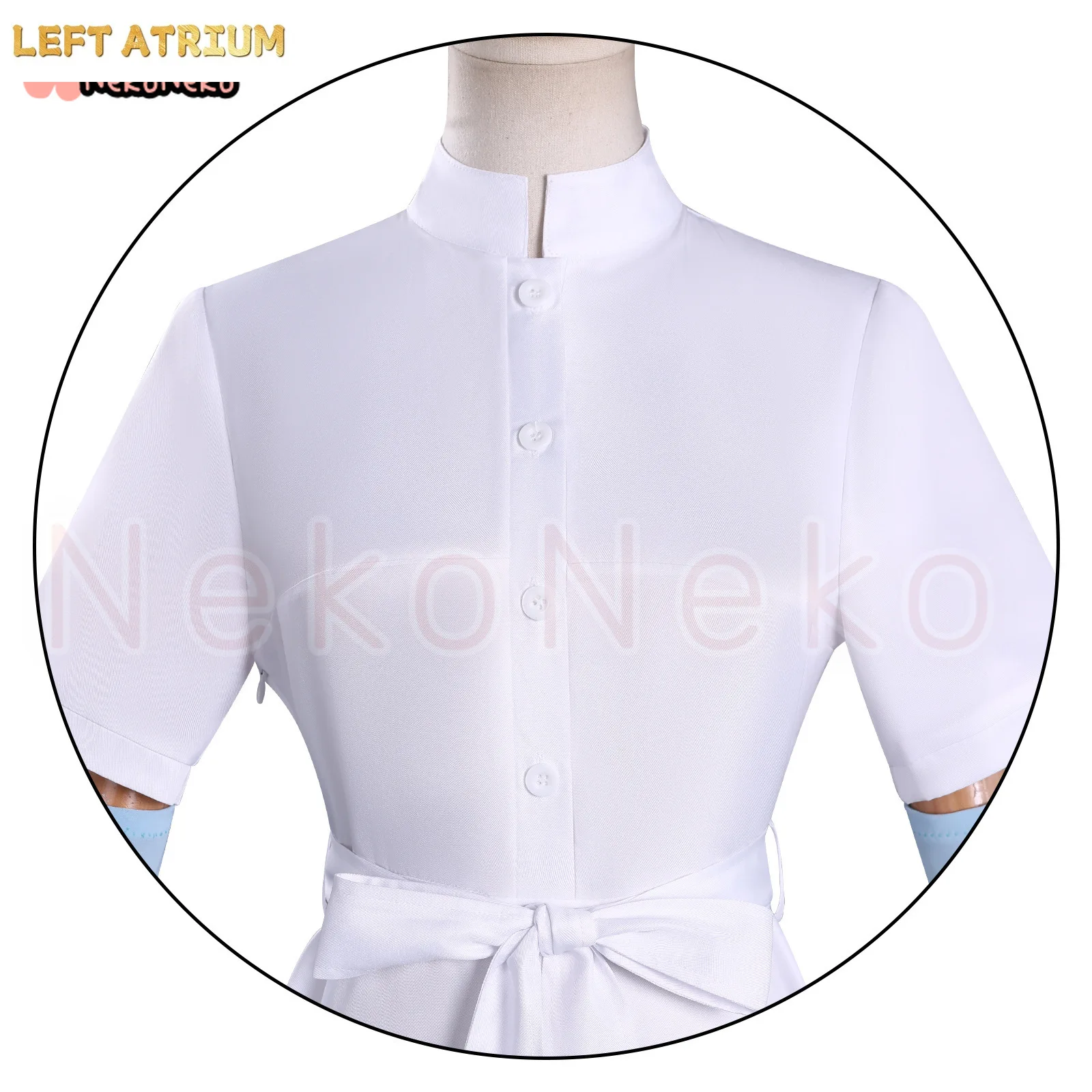 Oumi Shiori Cosplay Costume w Anime This Monster Wants To Eat Me Costume White Long Kawaii Dress Cute Lolita Halloween Suit - view 5