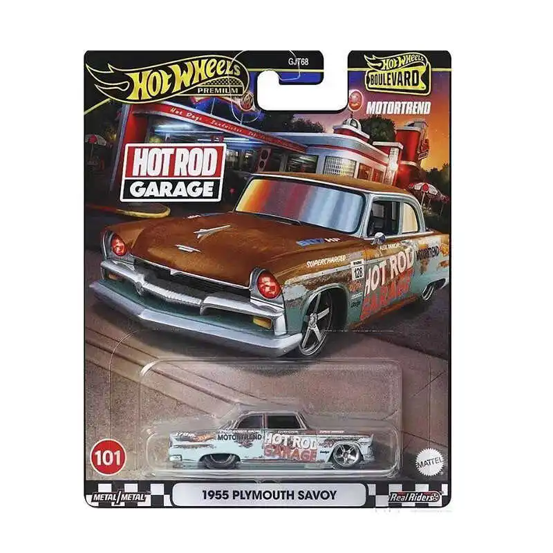 GJT68-101-HRT58 HOT WHEELS 1:64 1955 Plymouth Savoy Collection die cast alloy car model decoration gift