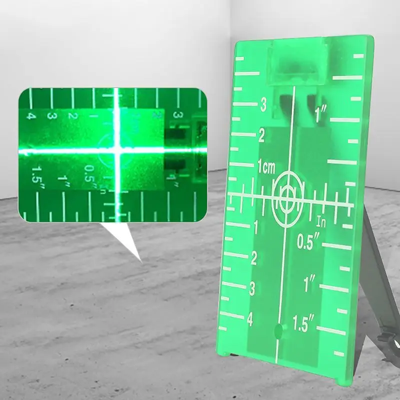 Plastic Lase Target Card Plate 10cmx7cm Inch For Green Red Lase Level For Line Lasers Reflective Magnetic Plate Laser Target