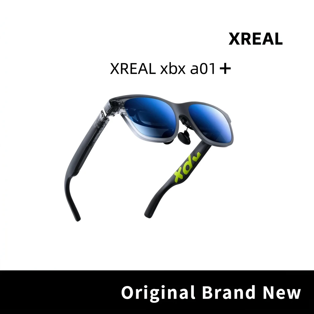 Original XREAL XBX A01+ AR Glasses 62g Ultra Light Micro LED 1600Nits 147 Inch Virtual Screen Portable Wearable Display