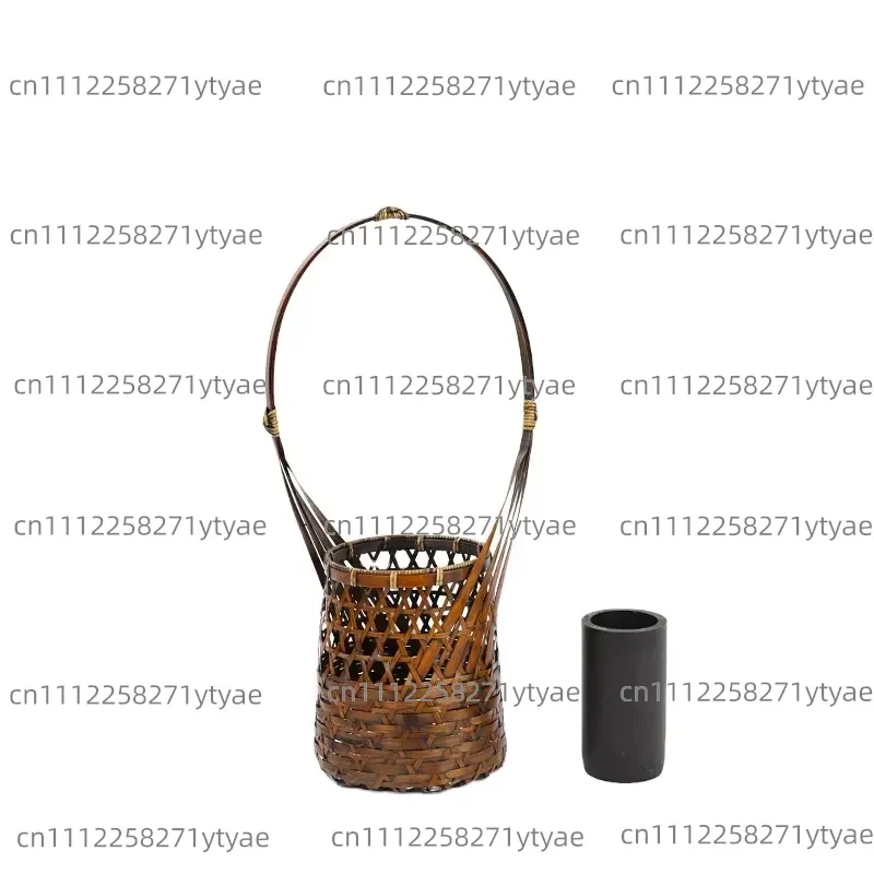 Desktop Decorative Bamboo Vase Bamboo Tube Hydroponics Mini Vase Glass Test Tube Vase
