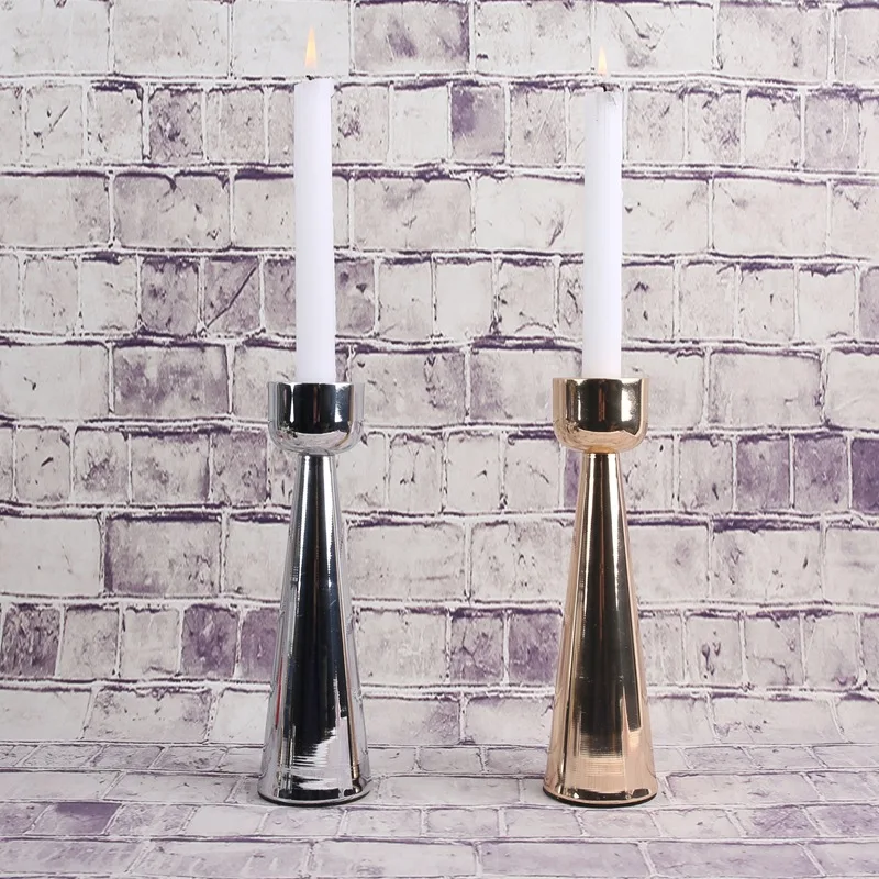 Iron Spin Candle Holderelectroplating Process Not Easily Damaged for Home Bedroom Living Room Desktop Decoration Christmas Gift