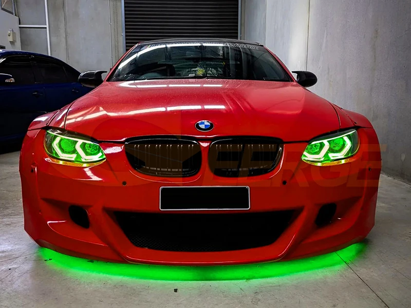 For BMW 3 Series E92 E93 Coupe Cabriolet Ultra Bright Concept M4 Iconic Style Dynamic Multi Color RGB LED Angel Eyes Halo Rings