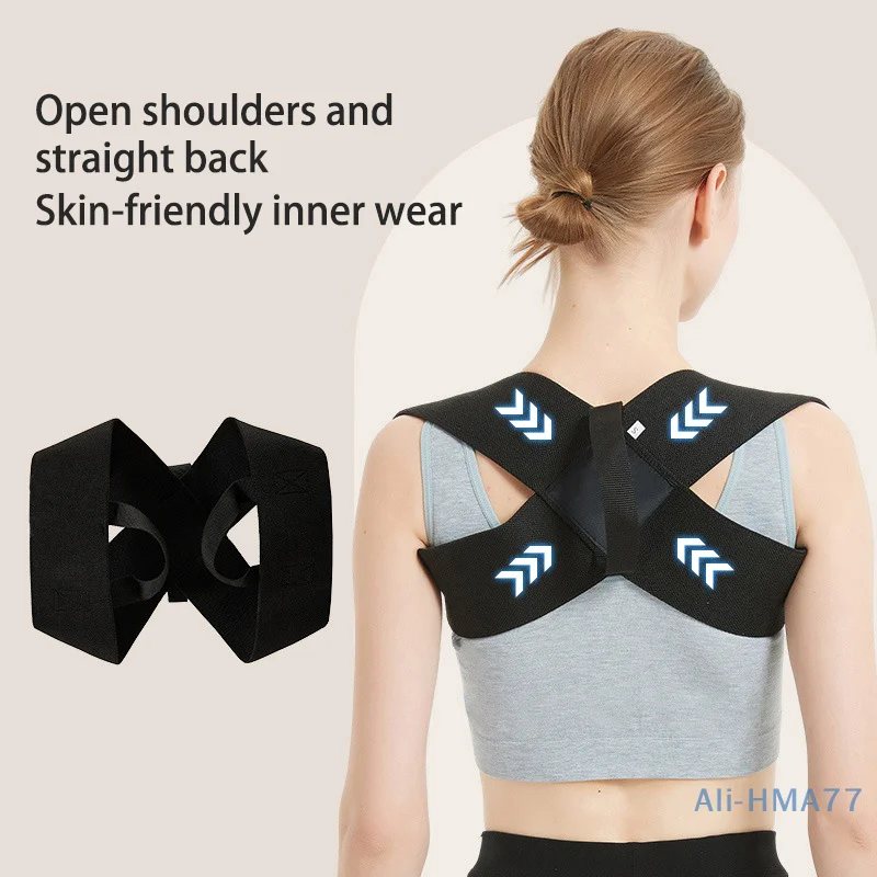 Invisible Back Posture Corrector Trainer Adjustable Shoulder Brace Straight Holder Clavicle Support For Men Women Adult Children