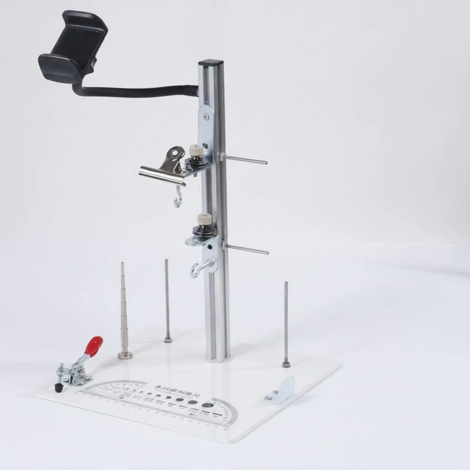 Braiding Stand Handsunrestricted Weaving Frame with Desktop Clamp Cord-Braiding Frame with Adjustable Arms for Jewelry Makers