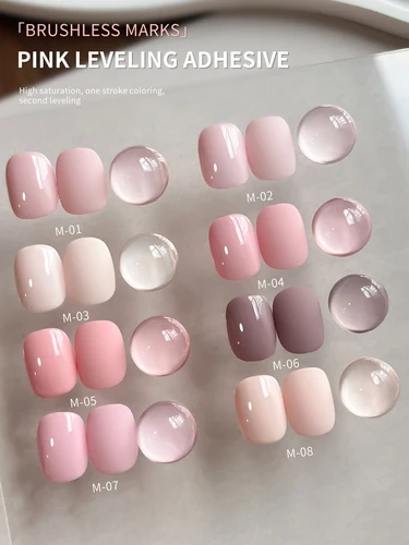 Imagen 2 del producto XEIJAYI 15ML 8 Uds juego de esmaltes de uñas de Gel serie rosa, esmalte de uñas de inmersión LED UV, diseño de esmalte de uñas DIY de vacaciones para todas las estaciones
