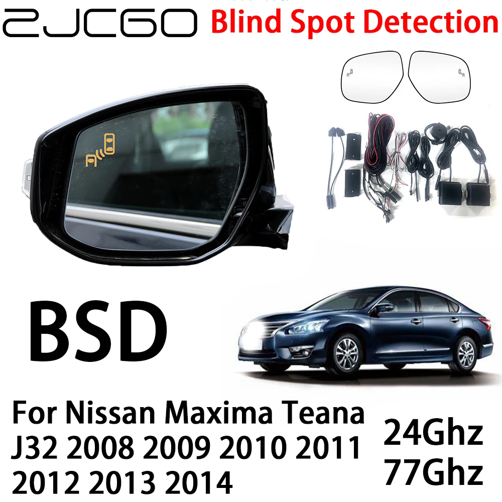 ZJCGO Car BSD Radar Warning System Blind Spot Detection Safety Driving Alert for Nissan Maxima Teana J32 2008~2014