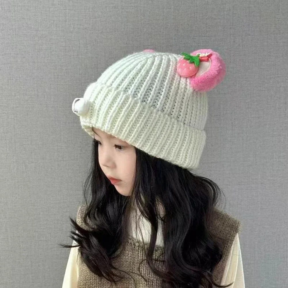 قبعة شتوية للفتيات الصغيرات - زخارف أذن الدب الكرتوني، غطاء رأس ناعم ودافئ، فستان هدايا عيد الميلاد #4