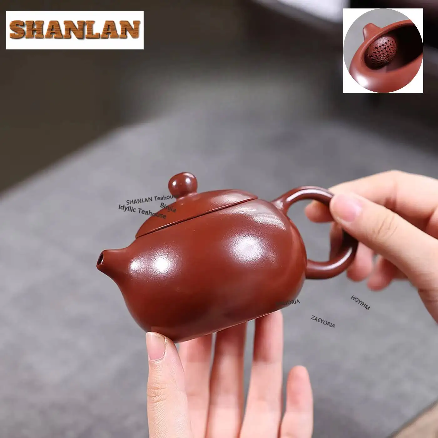 170ml Aesthetic Yixing Purple Clay Teapots Handmade xishi Pot Raw Ore Dahongpao Mud Kettle Chinese Zisha Tea Set Decoration Gift