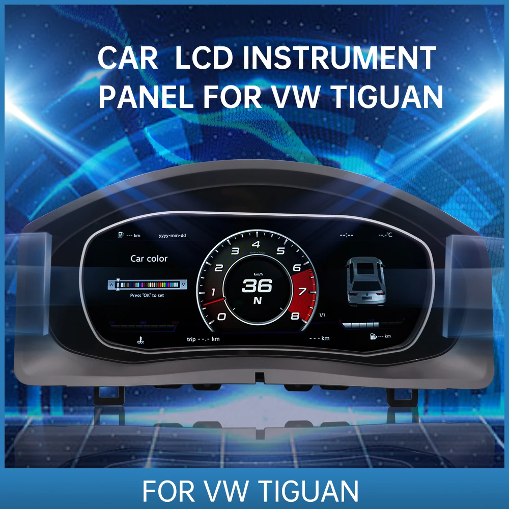 

10.3Inch For Volkswagen Tiguan Digital Cluster Virtual Cockpit Car Multimedia Player Dashboard Panel Speed Meter Screen