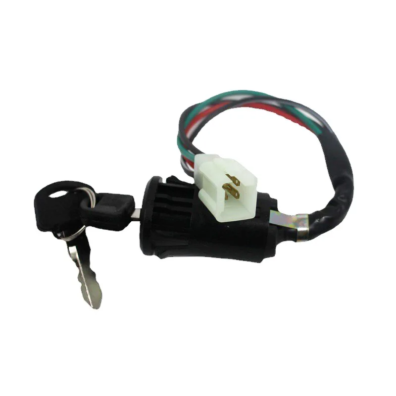 Universal Motorcycle Ignition Switch Waterproof Electric Door Lock Electric Start Atv Key for Honda Yamaha Kawasaki Suzuki 4pin