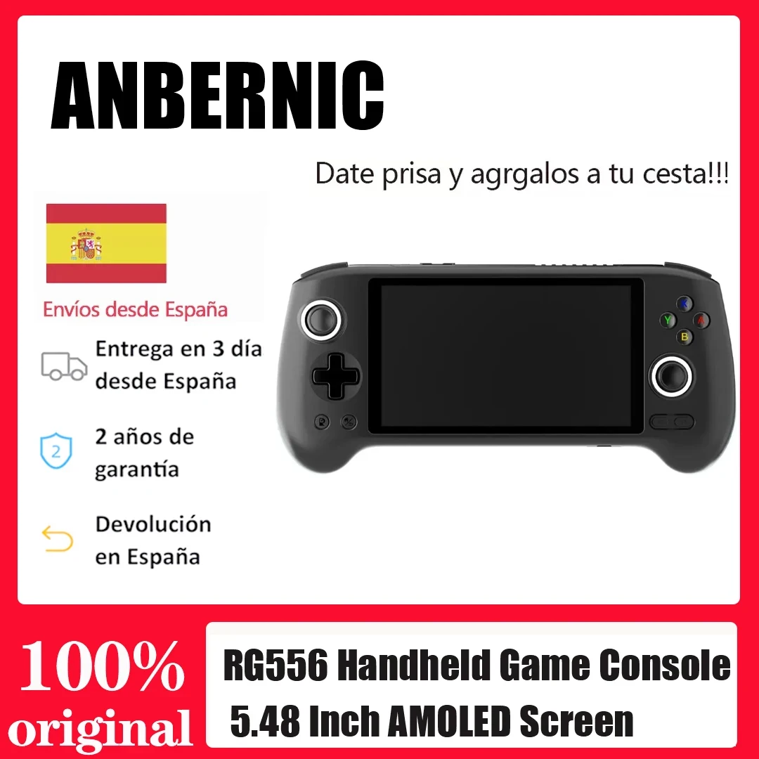 RG556 RG505 Handheld Game Console 5.48 Inch AMOLED Screen Android 13 1080x1920 Resolution 8GB  LPDDR4X 128G UFS2.2 Game Player