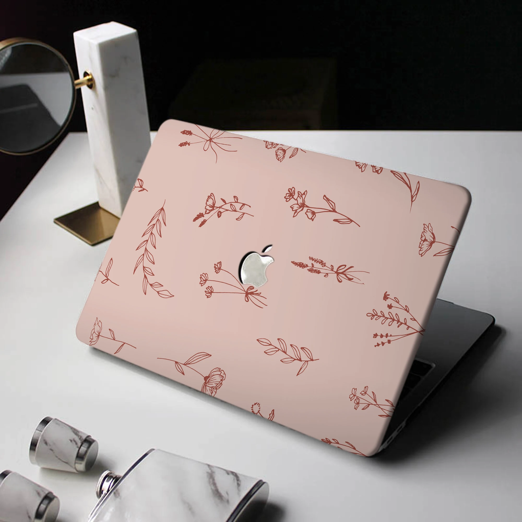 Moder Flower Laptop Case For Macbook Air 13 M2 2022 A2681 A2337 A2179 A2338 M1 Chip Pro A2289 Mac book A1466 Latest Version