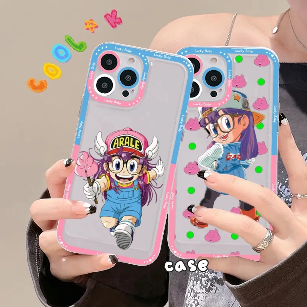 Dr Slump Arale Phone Case For Samsung S 20 21 22 23 lite plus ultra Clear Mobile Cover Funda